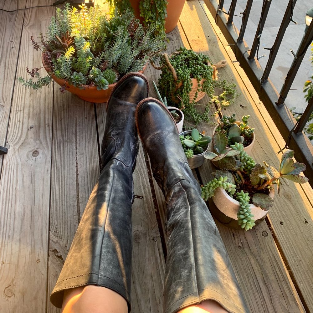 Freebird Stag Lace Up Distressed Leather Boots Size 8 - Picture 11 of 16